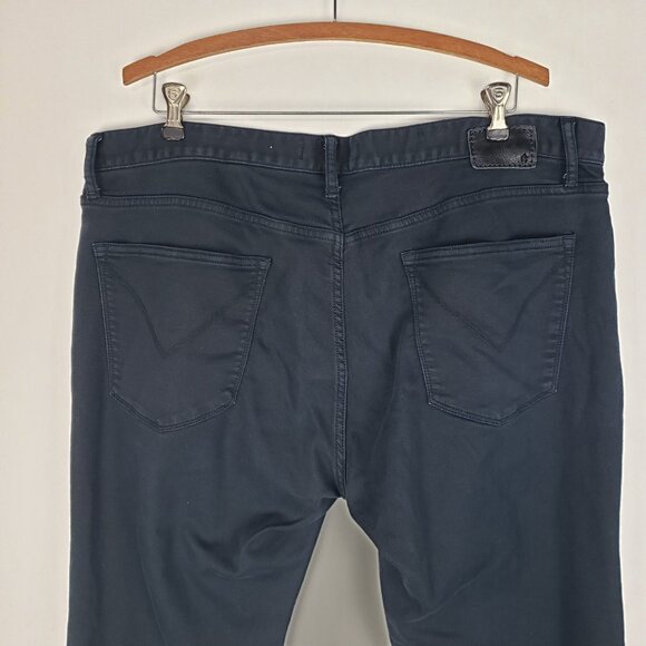 John Varvatos Bowery Slim Straight Jeans Washed Black 5-Pocket Pant Mens Size 38 - Picture 7 of 13